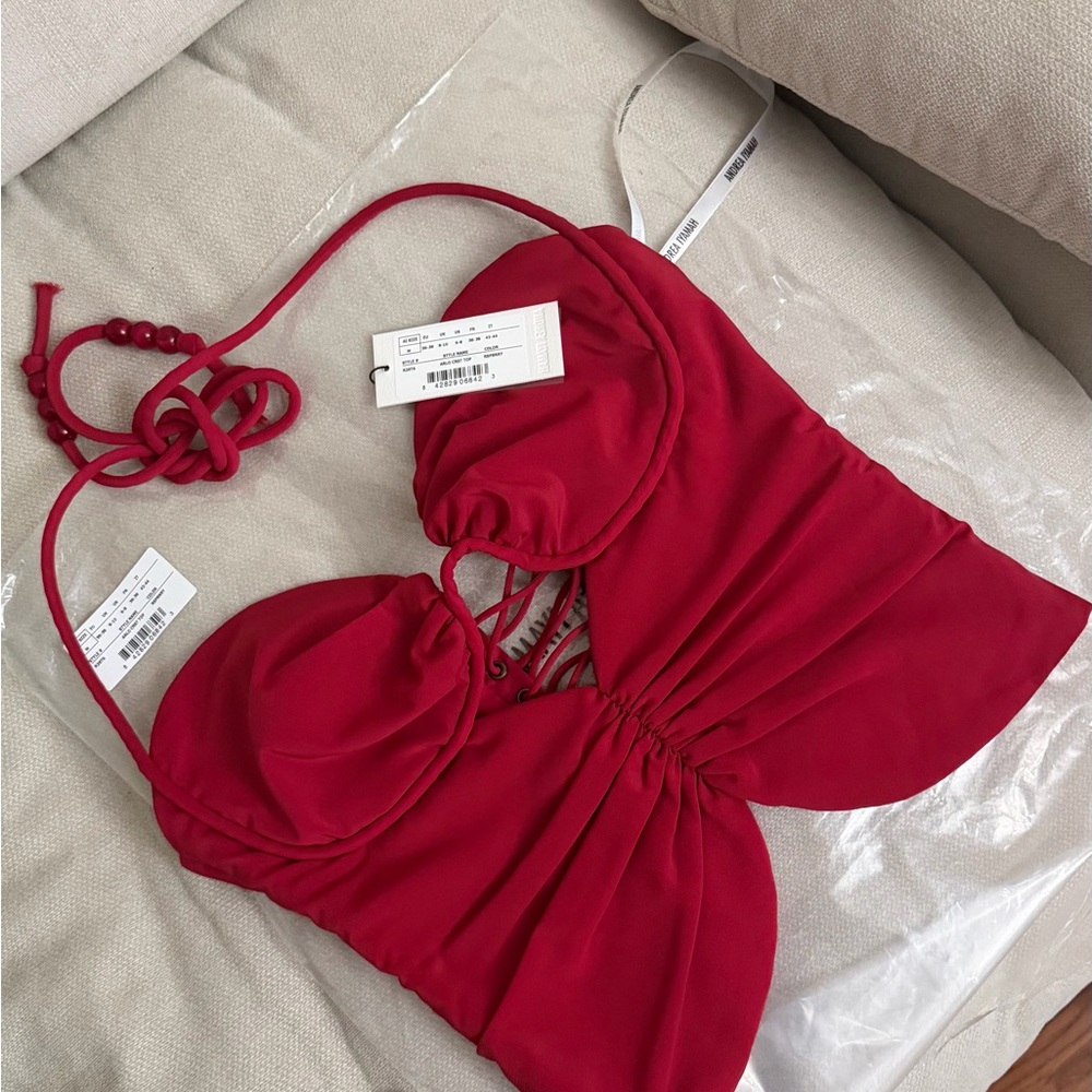 Arlo Corset Top Raspberry-M - Picture 5 of 5